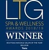 LTG Spa & Wellness Awards 2018/19 – Winner – Boutique Massage Salon of the Year Belgium – Yazu